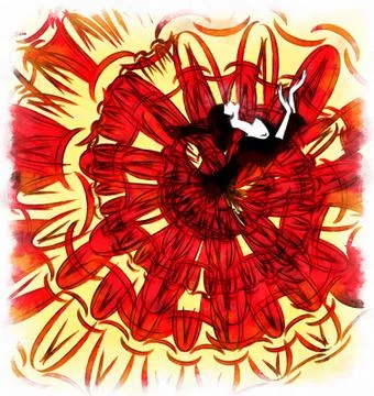 Illustration image of dancer Stock Illustration