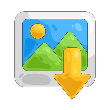 Illustration of image download Stock Illustration