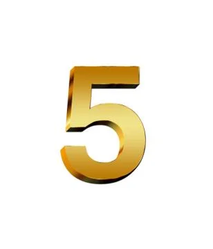 An illustration image of Number five. Stock Illustration
