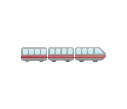 An illustration image of train on white background. Stock Illustration