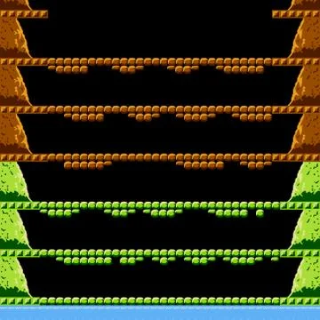 Illustration imitate background of old arcade video game Stock Illustration