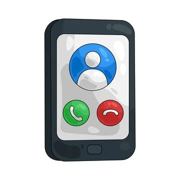 Illustration of incoming call Stock Illustration