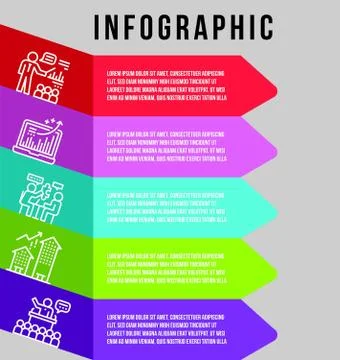 Illustration of Infographic template with elements 1-eps Stock Illustration