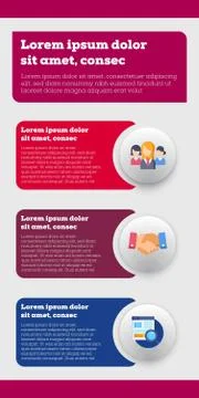 Illustration of Infographic template with elements 2-eps Illustrazione stock