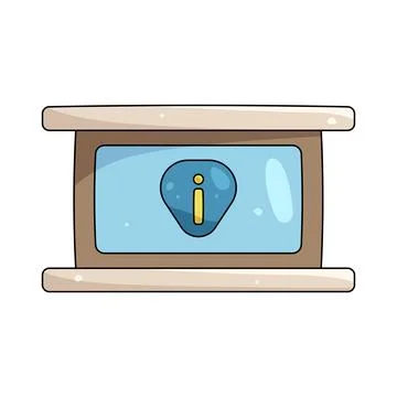 Illustration of information desk Stock Illustration