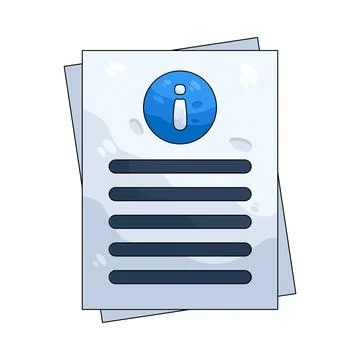 Illustration of information note Stock Illustration