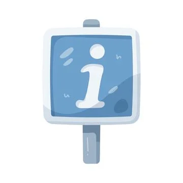 Illustration of information sign Stock Illustration