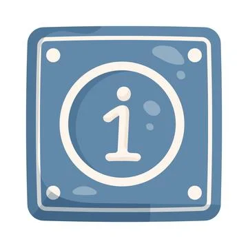Illustration of information sign Stock Illustration