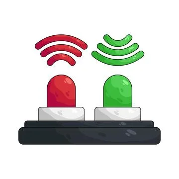 Illustration of infrared sensor Stock Illustration