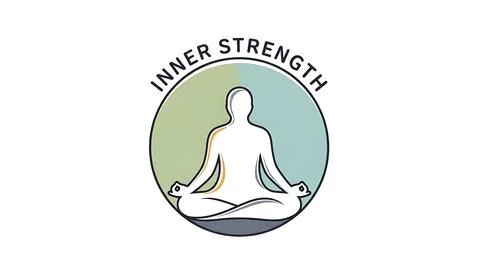 Illustration of inner strength Stock Illustration
