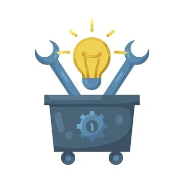 Illustration of Innovation development Stock Illustration