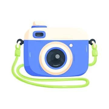 Illustration of instant camera Stock Illustration