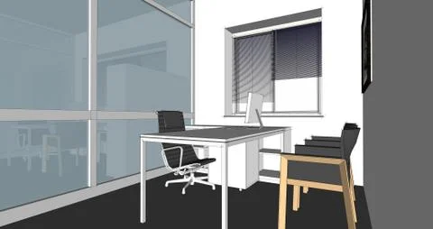 Illustration of interior. Stock Illustration