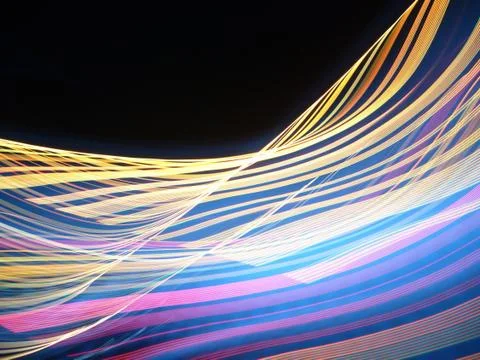 An illustration of Interleaving ray trace rhythm - perfect for a digital back Stock Illustration