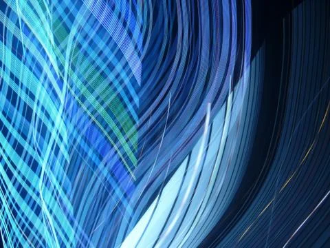 An illustration of Interleaving ray trace rhythm - perfect for a digital back Stock Illustration