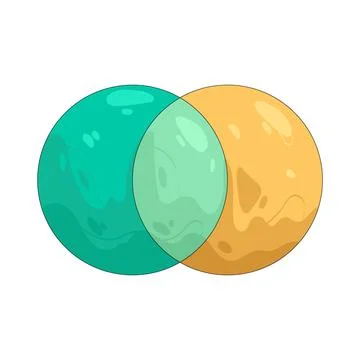 Illustration of Interlocking circles Stock Illustration