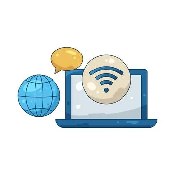 Illustration of Internet connectivity Stockillustratie