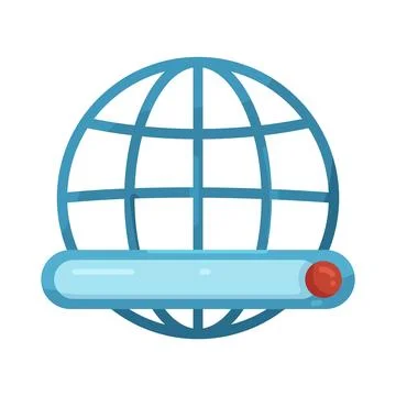 Illustration of internet 库存插图