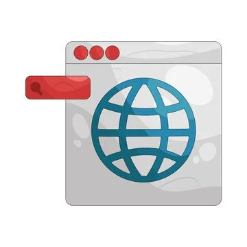 Illustration of Internet 스톡 일러스트