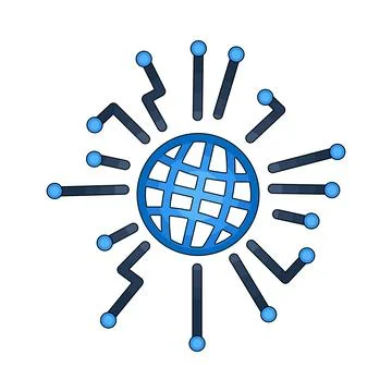 Illustration of Internet 스톡 일러스트