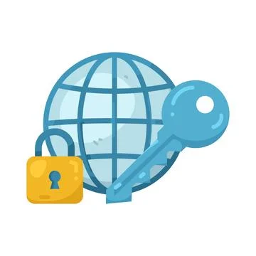 Illustration of Internet security 스톡 일러스트