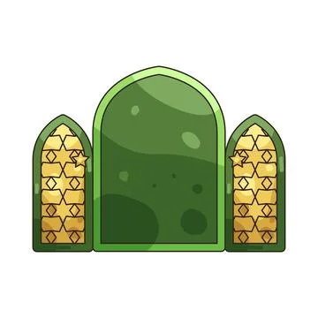 Illustration of Islamic arch Stock Illustration