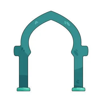 Illustration of Islamic arch Stock Illustration