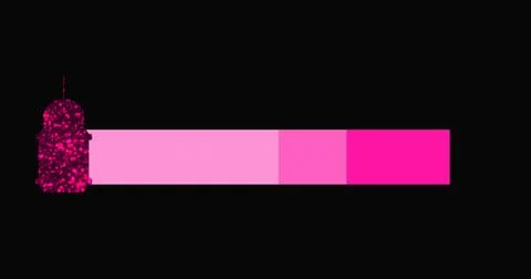 Illustration Islamic lower third in high resolution. Design a pink-color sh.. Stock Illustration