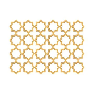 Illustration of Islamic pattern Illustrazione stock