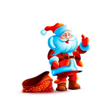 Illustration isolated character santa Stock Illustration