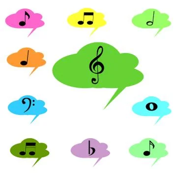 Illustration of an isolated cloud icon Stock Illustration