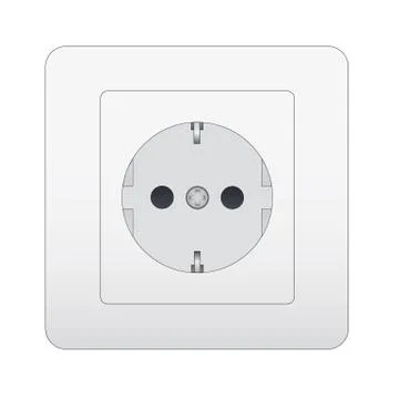 Illustration isolated house wall the socket Illustrazione stock