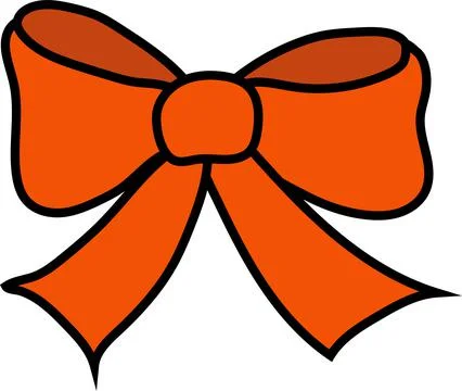 Illustration isolated red bow on white background Stock Illustration