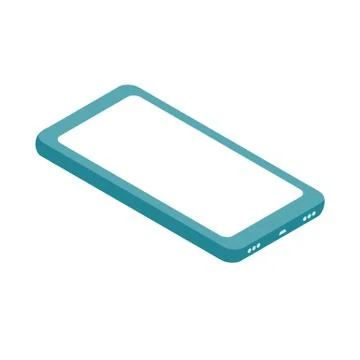 Illustration of isometric smartphone design. vector illustration Illustrazione stock