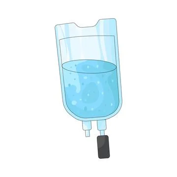 Illustration of IV bag Stock Illustration