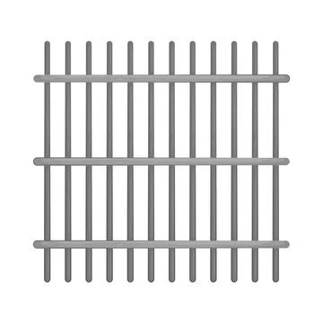 Illustration of Jail Bar Illustration