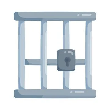 Illustration of jail cell Stock Illustration