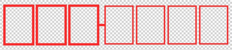 Illustration of a Japanese postcard postal code frame Illustrazione stock