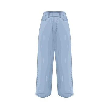 Illustration of Jeans 스톡 일러스트