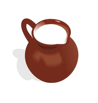 Illustration of jug with milk Stock Illustration