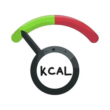 Illustration of kcal meter Stock Illustration