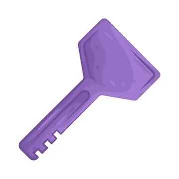 Illustration of key Illustrazione stock