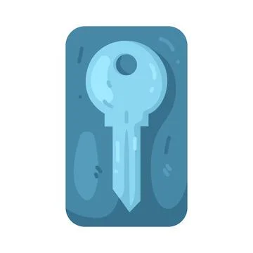 Illustration of key Stockillustratie