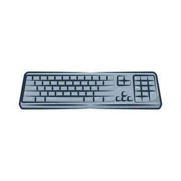 Illustration of keyboard Illustrazione stock