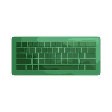 Illustration of keyboard Illustrazione stock