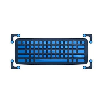 Illustration of Keyboard Stockillustratie