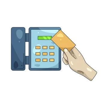 Illustration of Keycard Stock Illustration
