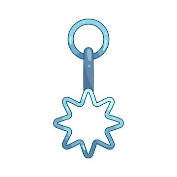 Illustration of keychain Ilustração Stock