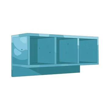 Illustration of kitchen cabinet Stock Illustration
