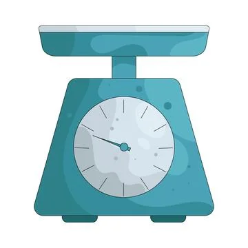 Illustration of kitchen scale Stock Illustration